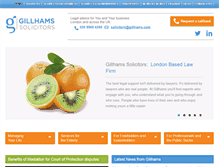 Tablet Screenshot of gillhams.com
